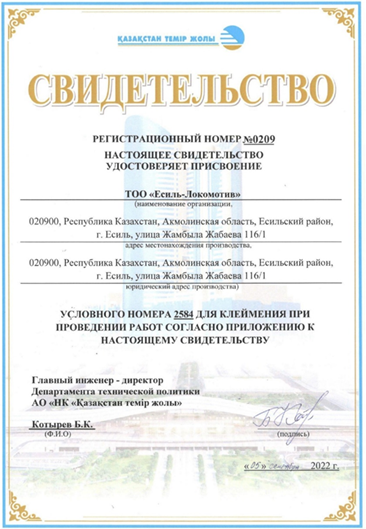 Свидетельство 1